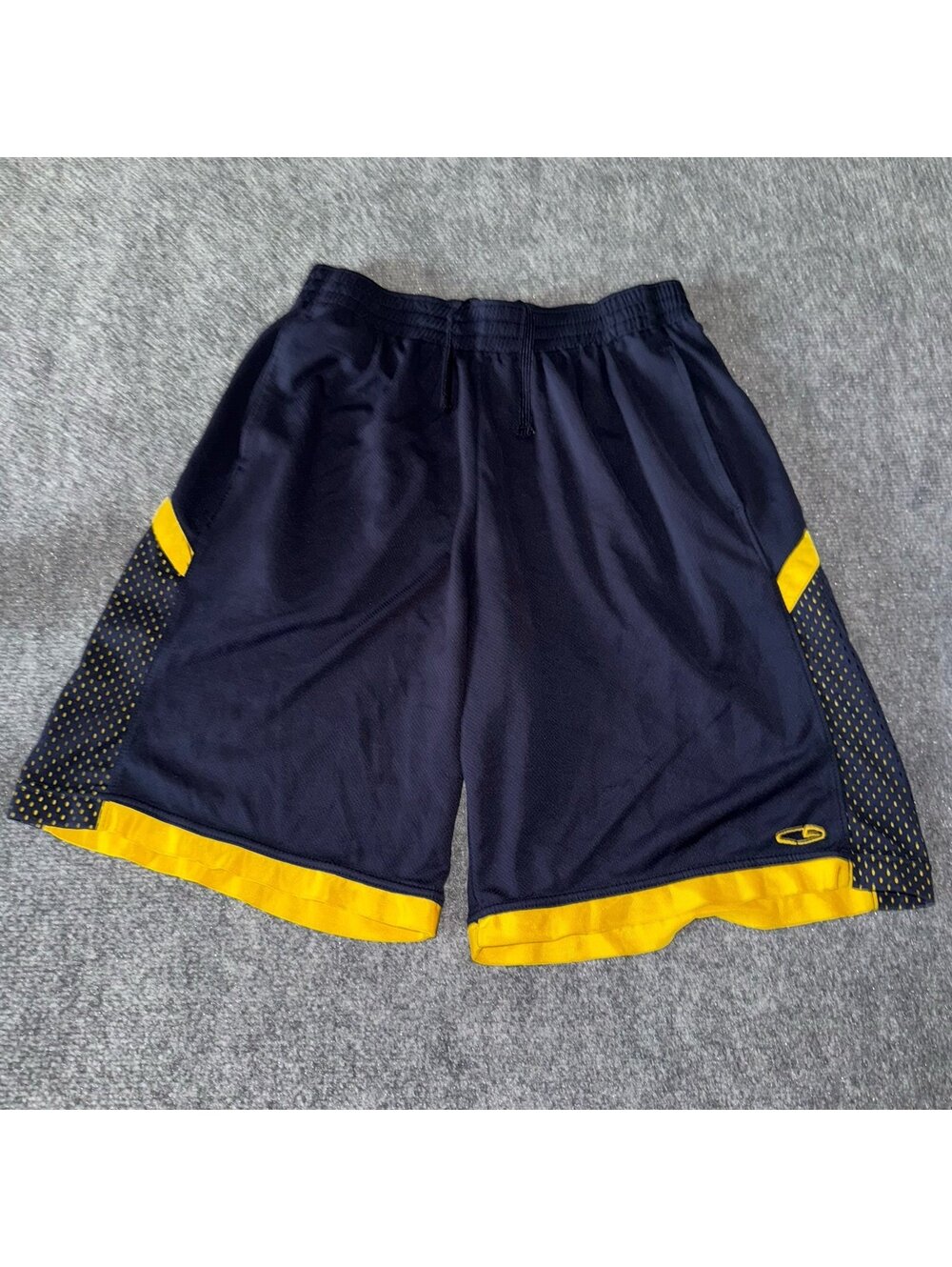 C9 by Champion Navy Blue Baggy Hoop Shorts Mens MD Vtg y2k 90s Rare